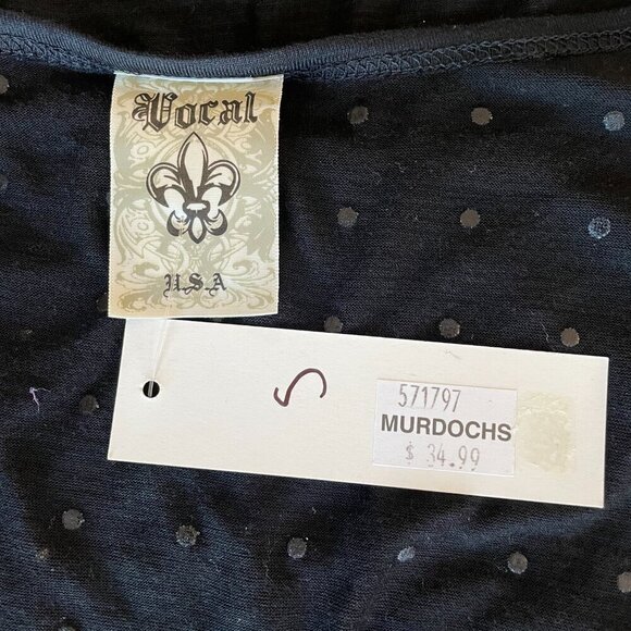 Vocal USA Embellished Short Sleeve T-Shirt Black, Size S NWT - Picture 5 of 8